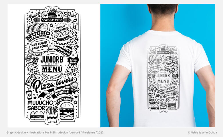 Graphic design + illustrations for T-Shirt design
