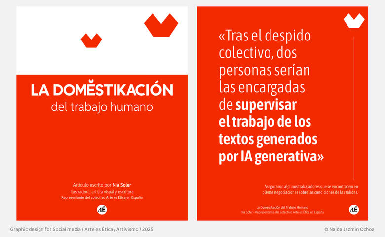 Graphic design for Social media | Artivism | Arte es Ética