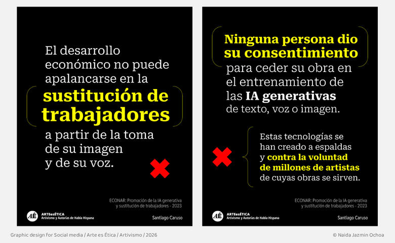 Graphic design for Social media | Artivism | Arte es Ética