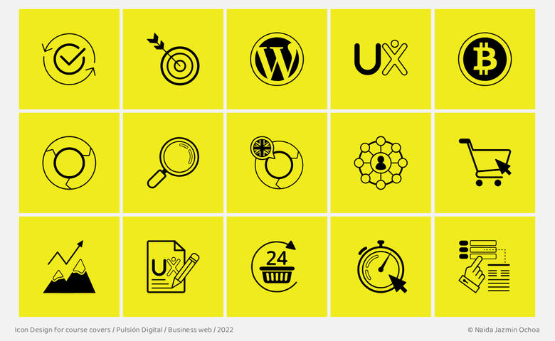 Icon Design for course covers