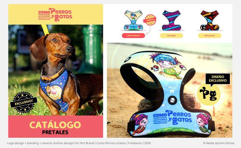 Logo design + banding + several clothes designs for Pet Brand