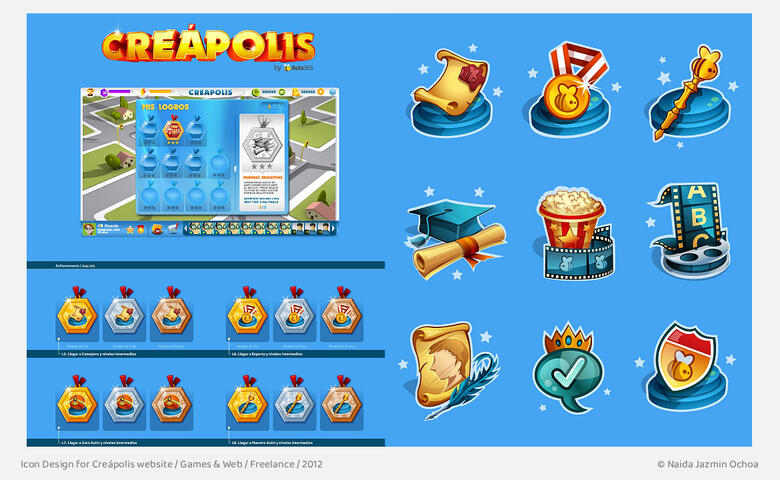 Icon Design for Creápolis website
